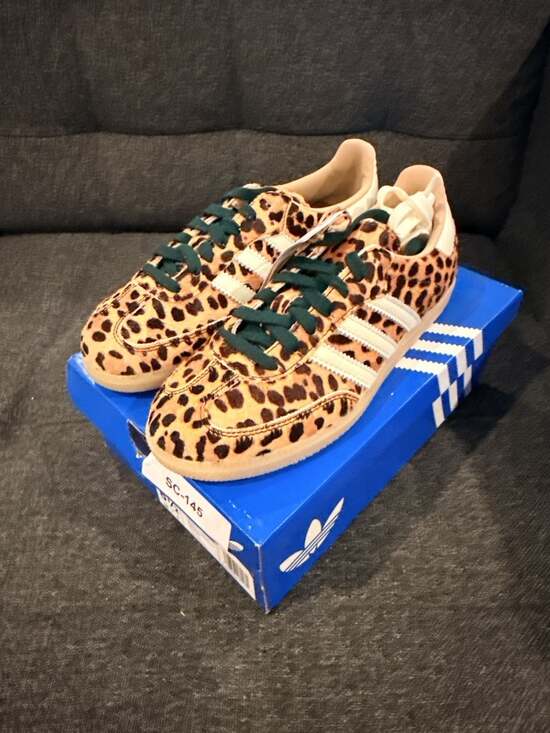 Adidas Shoes - 6.5W - Adidas Samba Pony Hair Leopard Print Sneakers